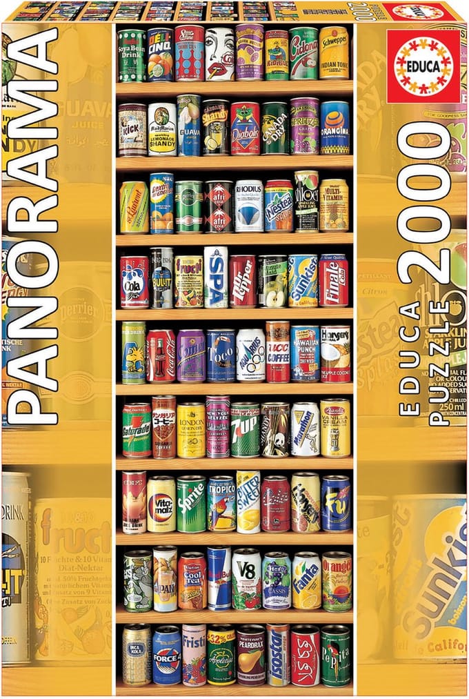 EDUCA - puzzel - 2000 stuks - Blikjes frisdranken