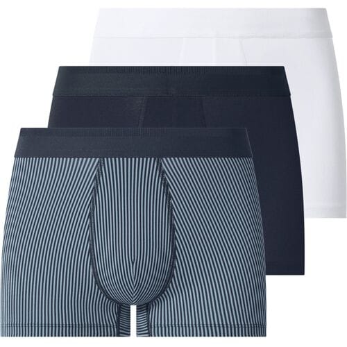 ESMARA MEN Set van 3 heren boxers (Donkerblauw/wit, M)