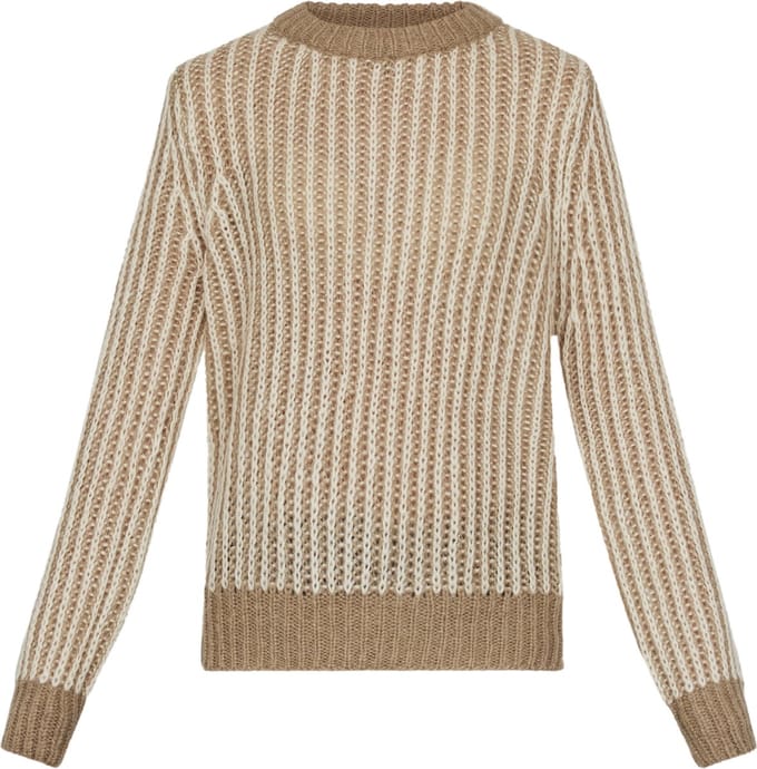 SISTERS POINT Libar-pu - Dames trui - Sand/Cream - Maat XS