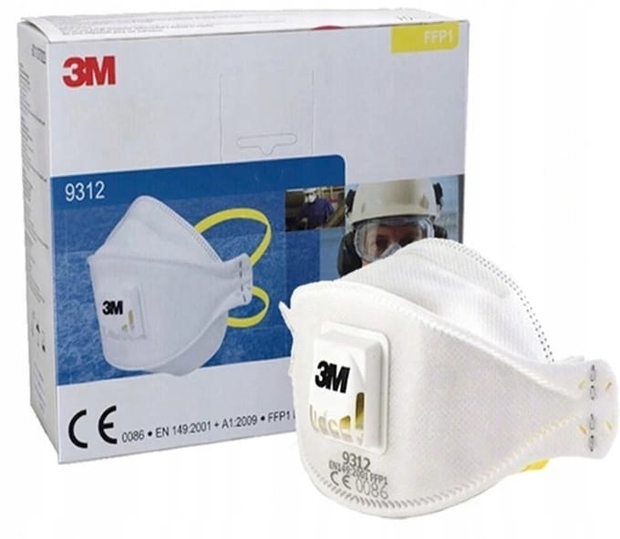 3M 9312+ Stofmasker met Ventiel - FFP1 Bescherming