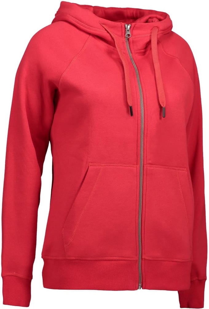 ID Hoodie Core Vest met Rits Dames Rood - Maat M