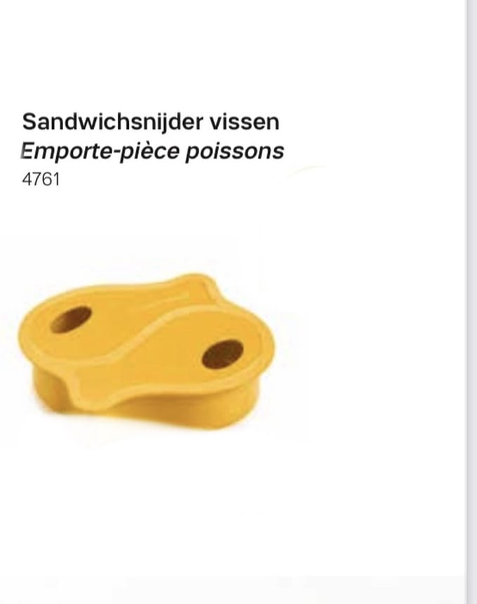 Tupperware sandwich snijder