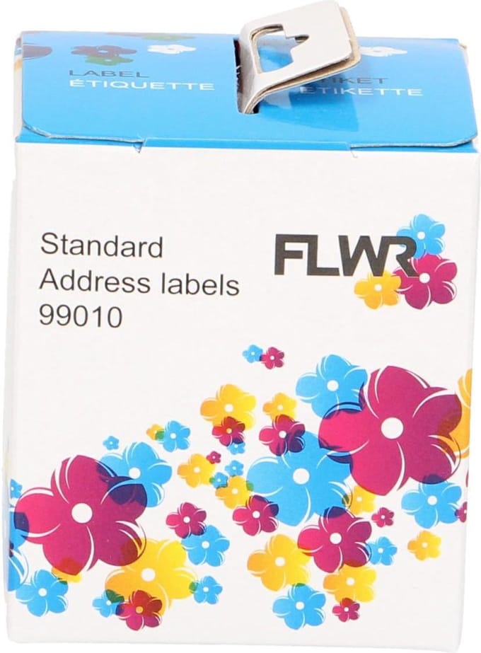 FLWR - Labelprinterrol / 99010 / S0722370 Wit - geschikt voor Dymo