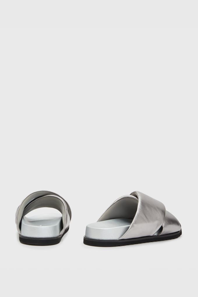 AllSaints Saki Sandal Silver Taglia: 37 | Infradito Outlet | Donna | Grigio