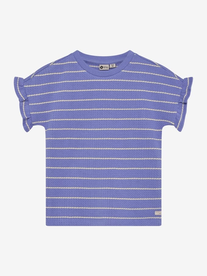 Daily Seven T-shirt Streep Paars - Maat 92