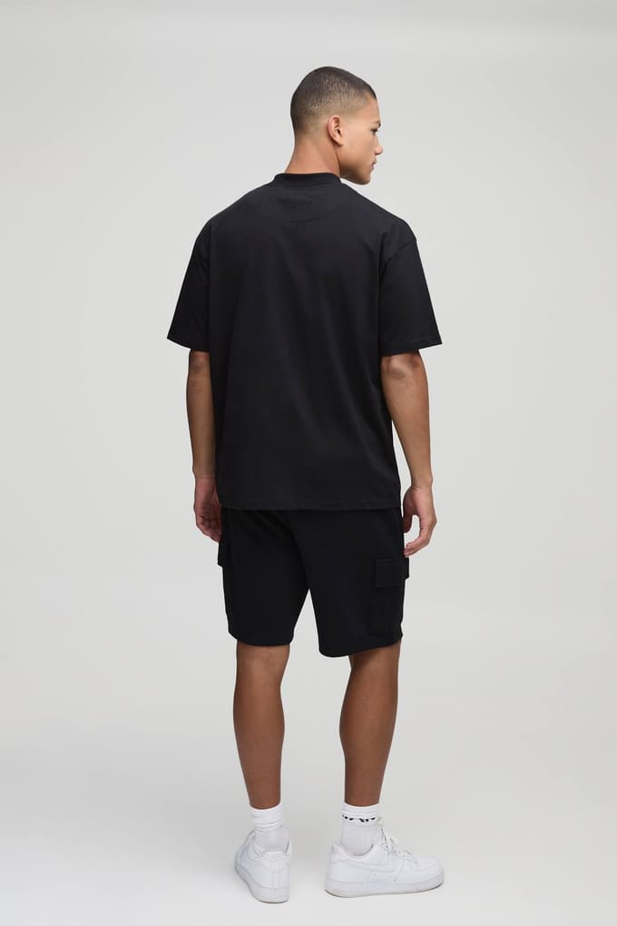 2-Pack Oversized Heavyweight Crew Neck T-Shirts | Size Medium