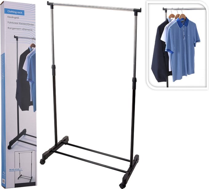 Kledingrek enkel 80x43x160cm