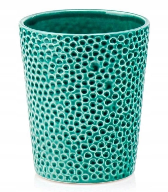 Polnix Serie - Decoratieve Schaal - 13cm - Turks - Gekerfde Keramiek