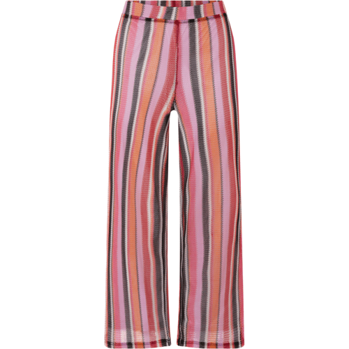 ESMARA Dames broek - Wide leg (Rood/gestreept, S (36/38))