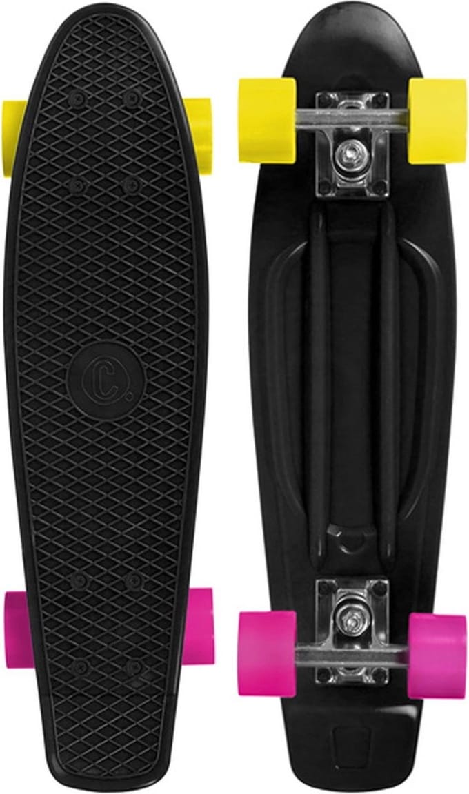 Choke Skateboard - zwart/roze/geel