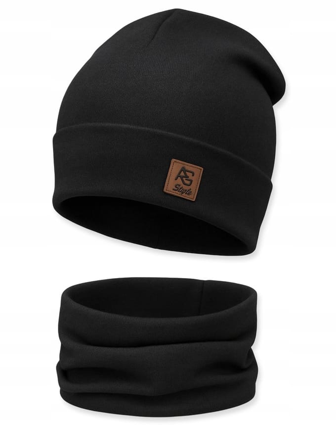 Dartomik - Hoofddoek - Unisex - Twee Laags - Warm - Zwart