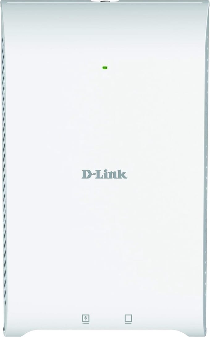 In-Wall PoE WiFi Access Point AC1200 Wave 2 MU-MIMO met 3 LAN Poorten