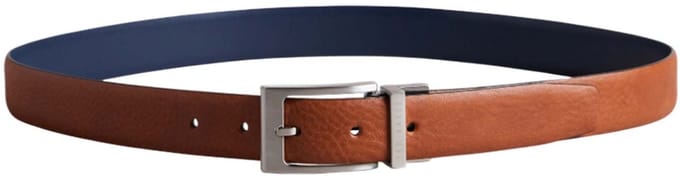 Ted Baker Riem KARMER Reversible Leather Belt W90 Tan Bruine