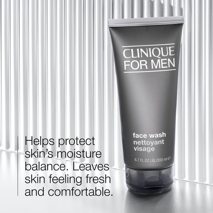 Clinique For Men Face Wash Normale tot Droge Huid Gezichtsreiniger - 200 ml