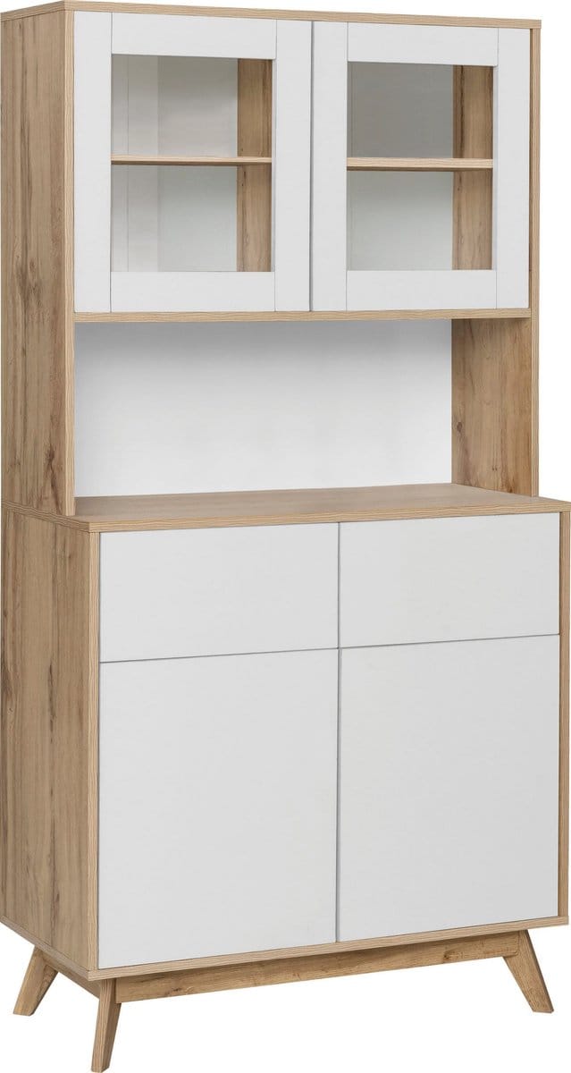 Skandi-Buffet - 4-deurs - Wit Eiken