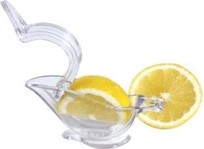 Finnacle - Citruspers - Geschikt voor limoen en citroen - Trending - Handmatig - Transparant - Mini - Draagbaar - Compact