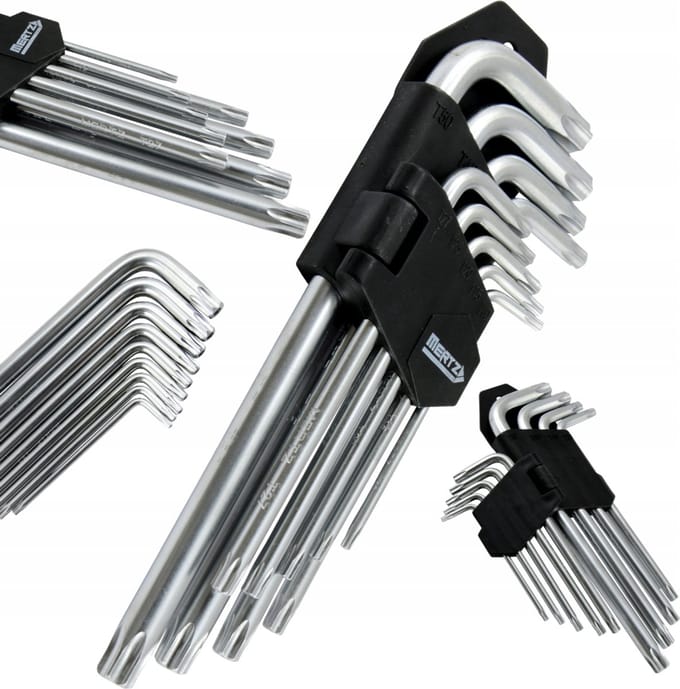Mertz Torx inbussleutelset 9 Delig T10-T50