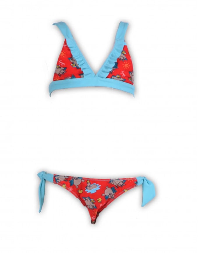 Woody Bikini Rood Nijlpaard All-Over Print Rood 4A
