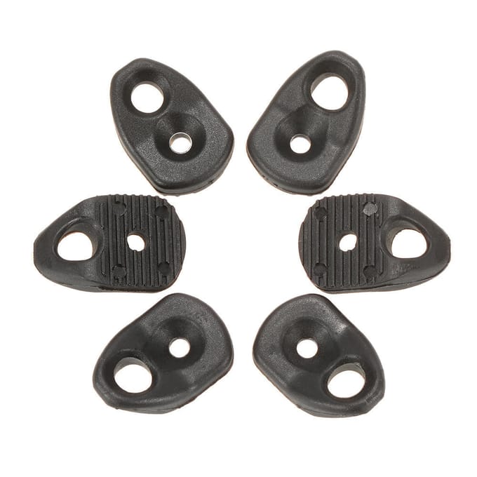 6x Zwarte Kajak D-ring Enkel Oog Tie-down Lus Dekbeslag Rigging black