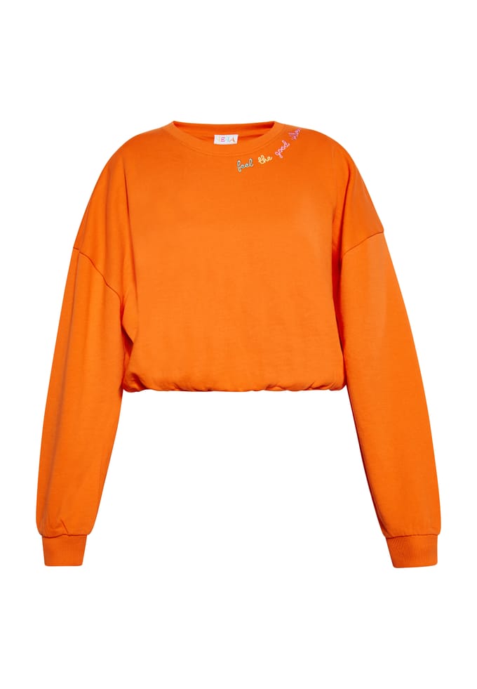 IZIA Sweatshirt Dames oranje