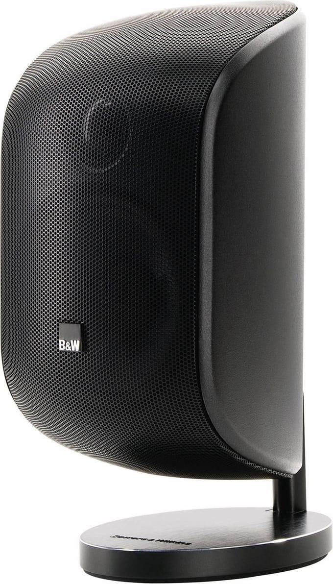 Bowers & Wilkins M-1 - Compacte Muur Speaker incl. Muurbeugel met Kogelgewricht - Zwart (per stuk)
