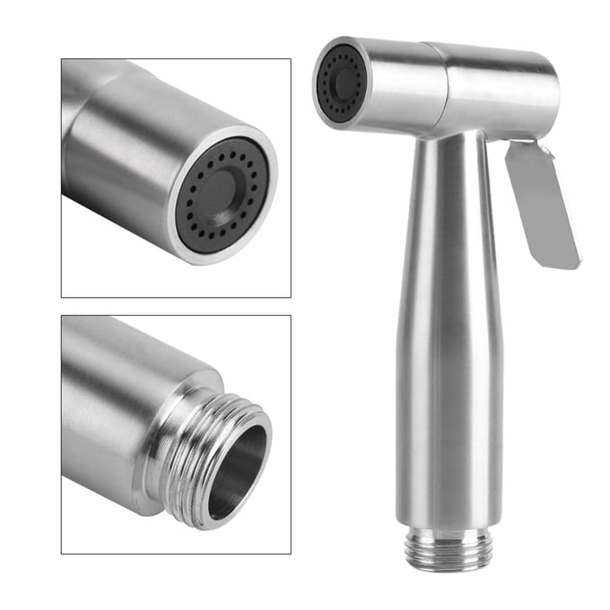 RVS Handheld Toilet Bidet Spuitbadkamer Douche Water Spuitkop gray