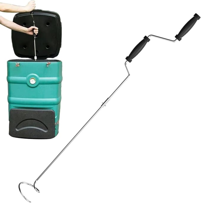 Compostbeluchter - Compostdraaier - Compost Versnellen - 360 Graden Kop - 112 cm Lengte - Standaard