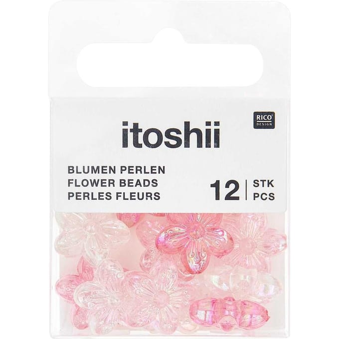 itoshii Kralen set "Bloemen holografisch"