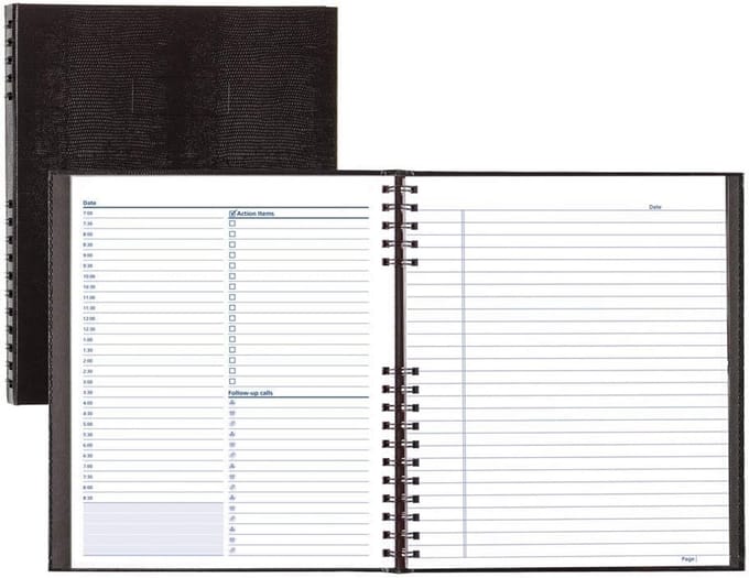Ongedateerde Dagplanner A3 - Groot Weekplanner met Tijdindeling en Harde Kaft