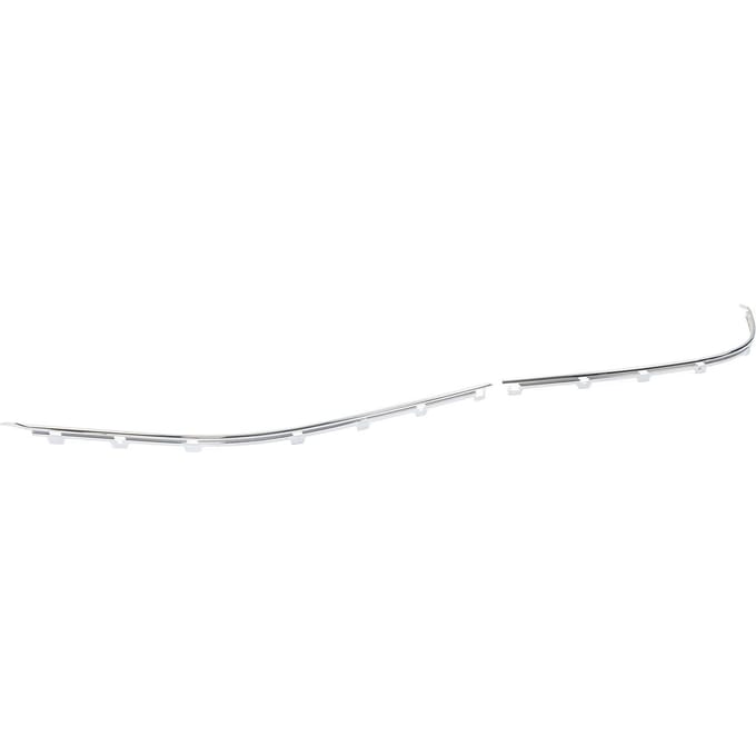 Voorbumperlijst Chroomlijst 51118226562 Zijschort Impactstrip voor 5 Serie E39 1996 tot 2003 white