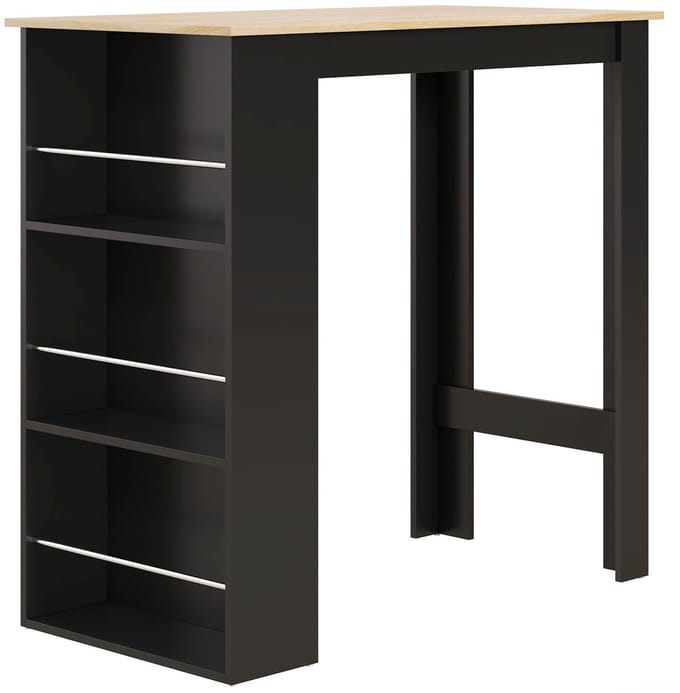 HOMCOM-Bartafel-Spaanplaat-112x57x106cm-Zwart