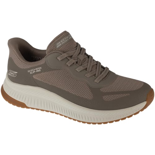 Skechers BOBS SQUAD 4 - STAPLE LOOK Dames Instappers - Taupe