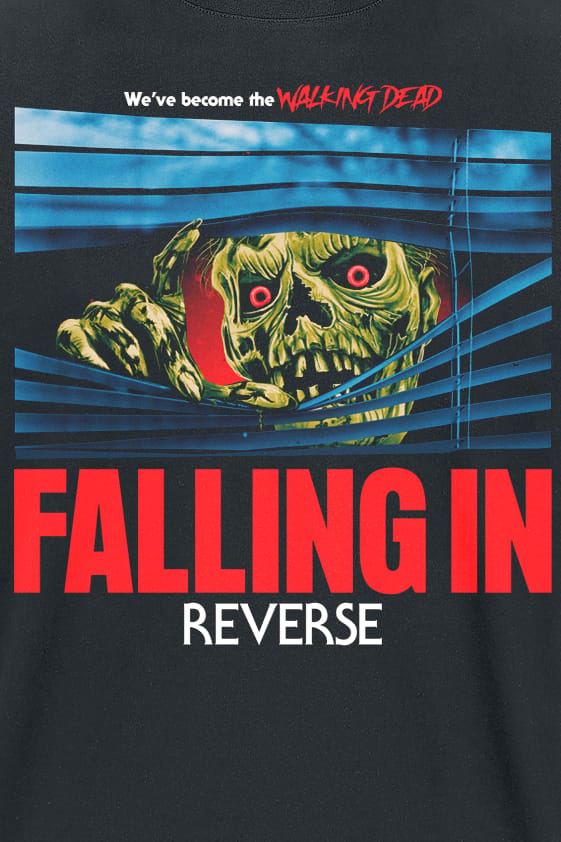 Falling In Reverse T-shirt - Walking Dead - S tot 3XL - voor Mannen - zwart