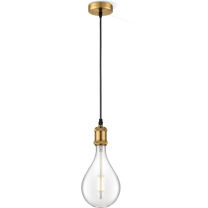 Home sweet home hanglamp Vintage brons Pear - helder