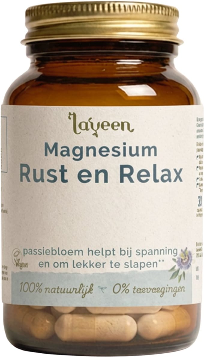 Laveen Magnesium Rust & Relax - Magnesium + Vitamine B Complex - 30 capsules - Vegan - 100% natuurlijk