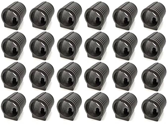Kunststof Stoelpoten 24 Stuks 19 mm Zwart