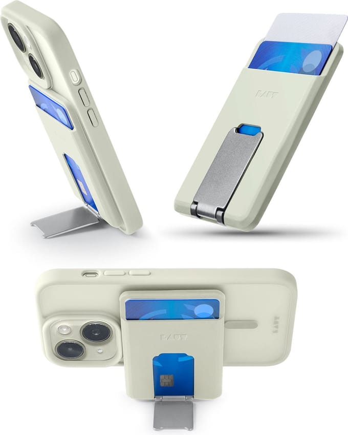 LAUT MagSafe Wallet - Geel