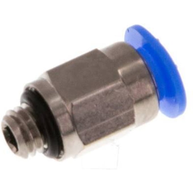 4mm x M 5 Messing/POM Insteekfitting buitendraad Compact Ontwerp NBR [5 Stuks]
