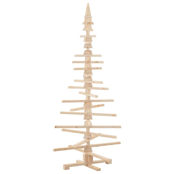 vidaXL - Kerstdecoratie - kerstboom - 180 - cm - massief - grenenhout