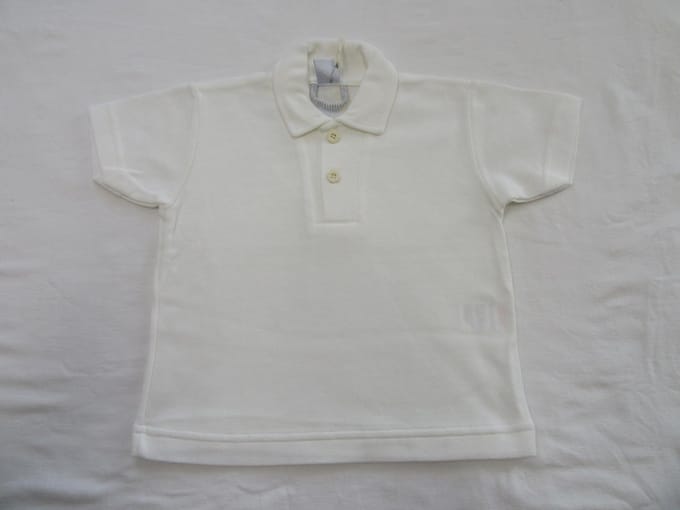 petit bateau , jongens , polo korte mouw , gebroken wit , effen, classic , 6 jaar 114