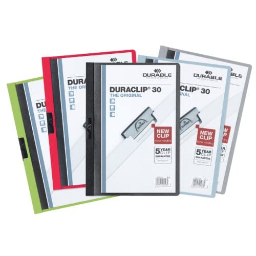 Durable klemmap Duraclip Original 30 geassorteerde kleuren