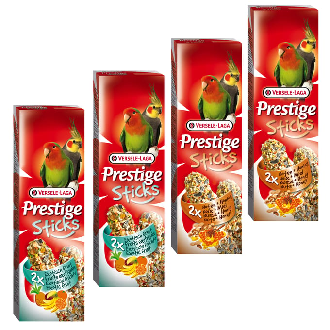 4x2 sticks (560g) Gemengd Prestige Sticks Grote Parkiet Versele-Laga