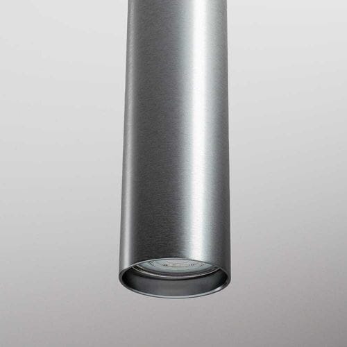 2x Canopus fero m by LUSENZ - Cilindervormige opbouwspot in geborsteld gunmetal grijs