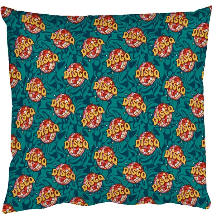Sierkussens - Kussentjes Woonkamer - 60x60 cm - Groen - Disco - Patroon