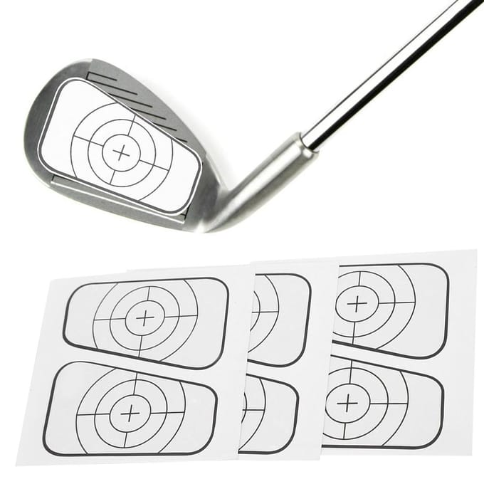 Golfclub Driver Hout IJzer Trainingshulp Sticker gray