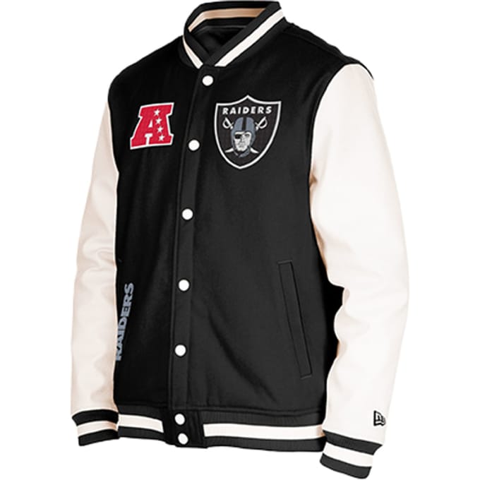 New Era Las Vegas Raiders Varsity Jas Zwart