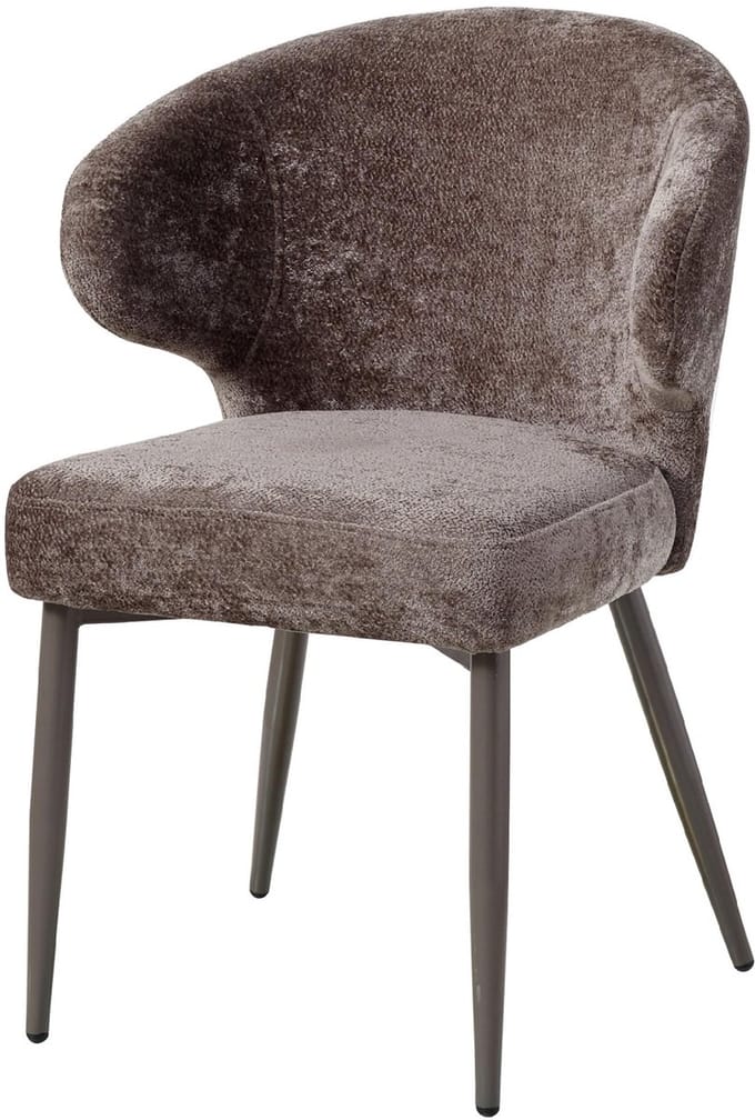 PTMD - Eetkamerstoel Ares - Bruin - 60x60x84.5cm