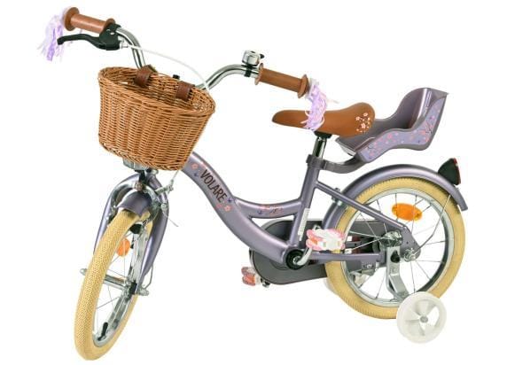 Volare Bicycles Blossom 14" paars met 1 handrem en terugtraprem Fietsen