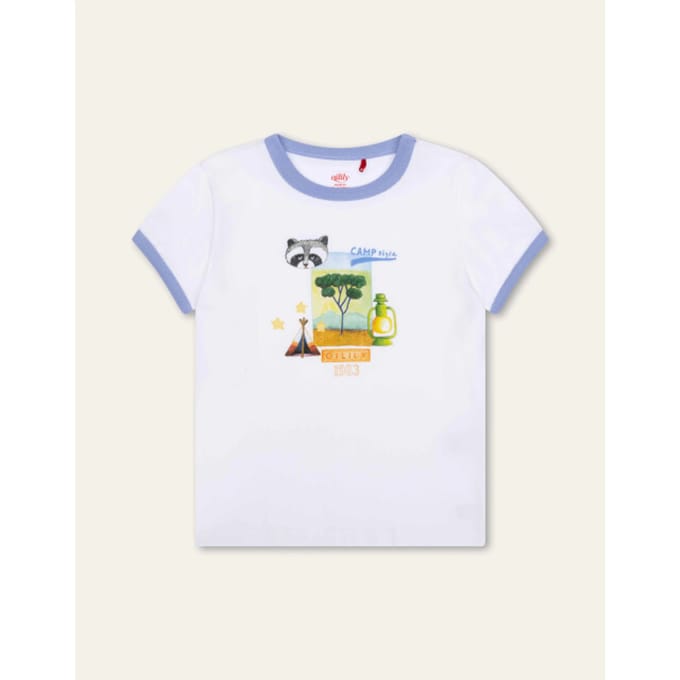 Oilily Tommie T-Shirt- maat104/4yr Bright Wit