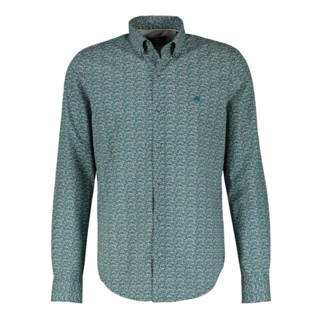 Lerros Casual hemd lange mouw Blauw 24O1171/451
